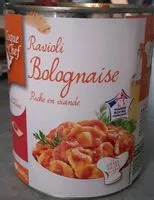 Mängden socker i Ravioli bolognaise