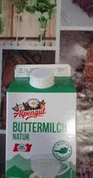 Mängden socker i Alpengut Buttermilch Natur