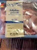 Mängden socker i Gulasch, schinken