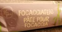 Mängden socker i Pâte pour focaccia