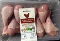 Mängden socker i British chicken drumsticks