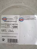 Mängden socker i Gingembre déshydraté