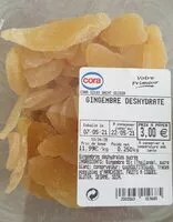 Mängden socker i Gingembre déshydraté