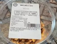 Mängden socker i Maïs grillé salé