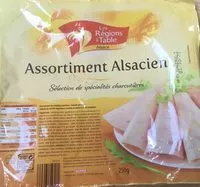 Mängden socker i Assortiment alsacien
