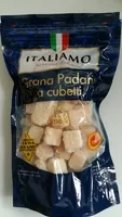 Mängden socker i Grana padano en cubes Fromage demi-gras