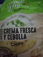 Mängden socker i Chips sabor crema fresca y cebolla