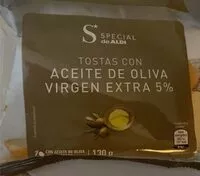 Mängden socker i Tostas con aceite de oliva virgen extra 5%