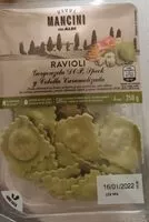 Mängden socker i Ravioli Gorgonzola DOP speck y cebolla caramelizada