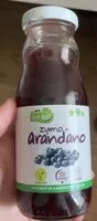 Mängden socker i Zumo de arándanos