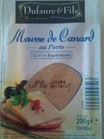 Mängden socker i Mousse de canard au Porto