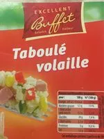 Mängden socker i Taboulé volaille