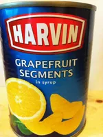 Mängden socker i grapefruit segments in syrup