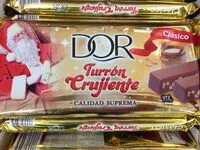 Mängden socker i Turrón crujiente clásico
