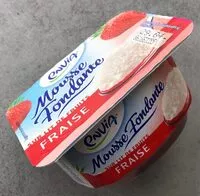 Mängden socker i Mousse fondante sur lot de fruits fraise