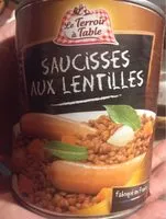 Mängden socker i Saucisses Aux Lentilles