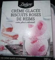 Mängden socker i Crème glacée biscuits roses de Reims