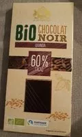Mängden socker i Chocolat noir quinoa bio