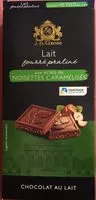 Mängden socker i Chocolat lait fourré praliné