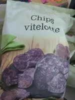 Crisps of red potatoes