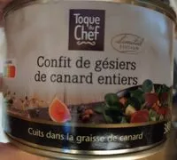Mängden socker i Confit de gésiers de canard entiers