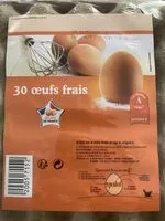 Mängden socker i Œufs frais