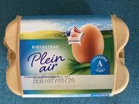 Mängden socker i Œufs frais plein air