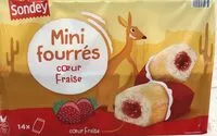 Mängden socker i Mini fourrés coeur fraise