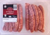 Mängden socker i 18 Chipolatas supérieures