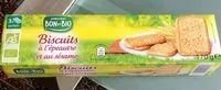 Mängden socker i Biscuits à l’epeautre et au sesame