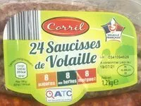 Mängden socker i 24 saucisses de volailles