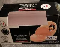 Mängden socker i Bloc de foie gras de canard du sud-ouest avec morceaux