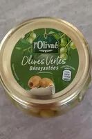 Mängden socker i Olives vertes dénoyautées