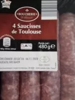Mängden socker i 4 saucisses de Toulouse