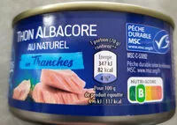 Mängden socker i Thon Albacore au naturel en tranches