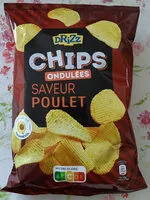 Mängden socker i Chips ondulées saveur poulet