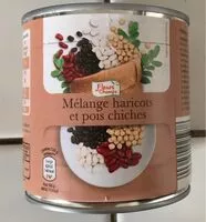 Mängden socker i Mélange haricot et pois chiches