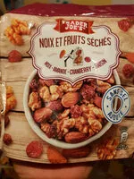 Mängden socker i Noix et fruits séchés Noix-Amande- Cranberry-Raisin