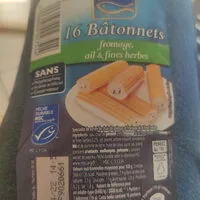 Mängden socker i 16 bâtonnets fromage ail et fines herbes