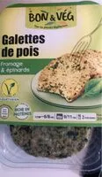 Mängden socker i Galettes de pois fromage et épinards