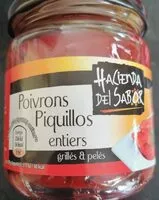 Mängden socker i Poivrons piquillos entiers