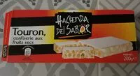 Mängden socker i Touron confiserie aux fruits secs