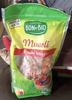 Mängden socker i Muesli fruits rouges