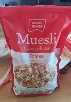 Mängden socker i Muesli Croustillant fraise