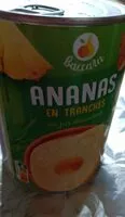 Mängden socker i Ananas en tranches au jus d’ananas