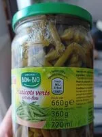 Mängden socker i Haricots verts Extra fin