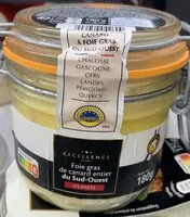 Mängden socker i Foie de canard entier du sud ouest