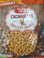Mängden socker i Cacahuètes grillées salées