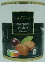 Mängden socker i Marrons entiers à l'etuvee