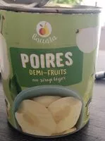 Mängden socker i Poires demi fruits